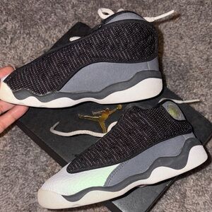 Jordan Kids Black and White Sneakers